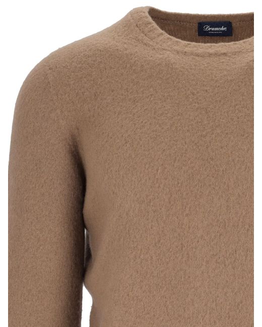 Drumohr Brown Classic Sweater for men