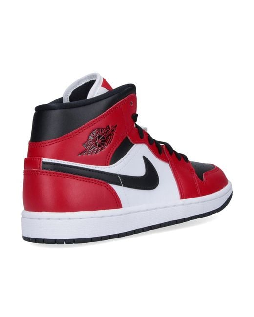 Nike Red Sneakers Leather for men