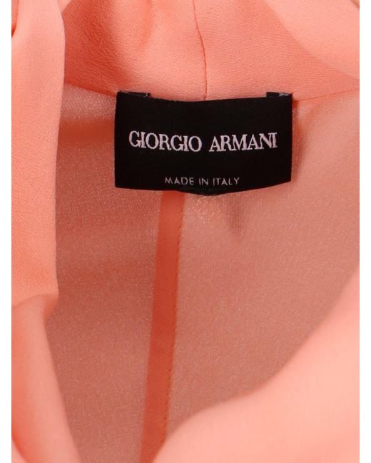 Giorgio Armani Pink Silk Maxi Dress