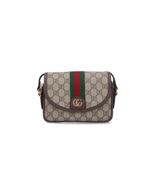 Gucci Mini Crossbody Bag "ophidia" in Gray Lyst