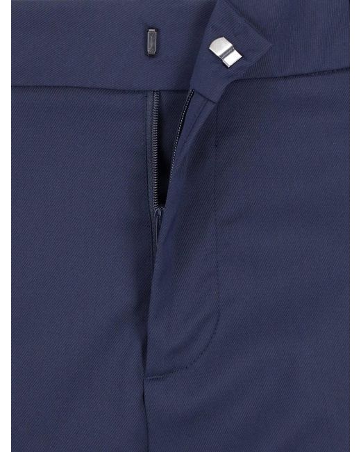 Cruna Blue Tailored Pants "Bergen" for men