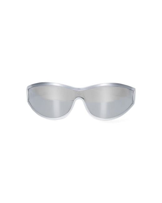 Facehide White Sunglasses "Bullet" for men