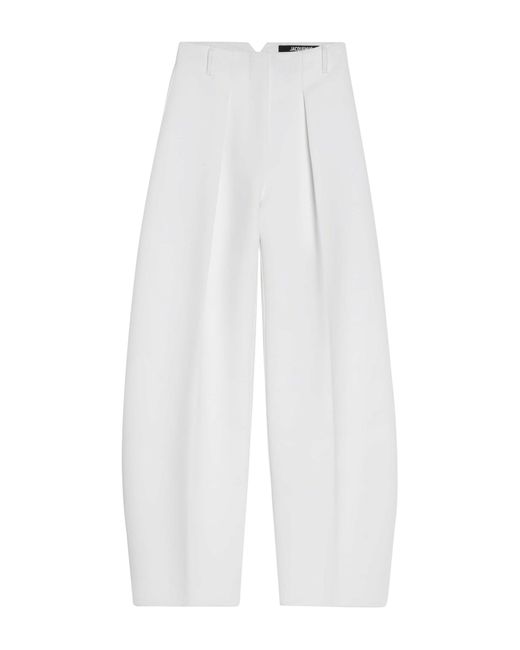 Le pantalon ovalo di Jacquemus in White