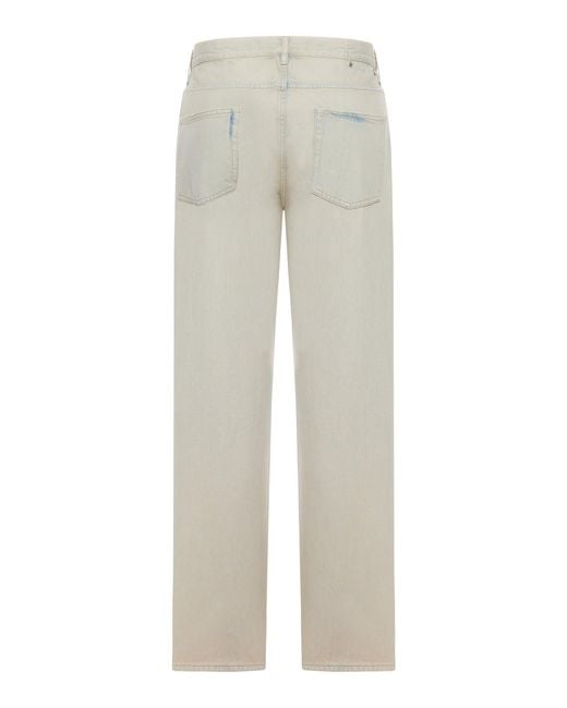 Golden Goose Deluxe Brand Gray Deluxe Brand Light Denim Straight Leg Jeans for men