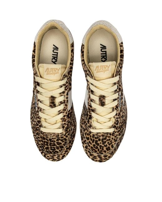 Autry Brown Windspin Suede Sneakers