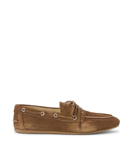 Miu Miu Brown Unlined Loafers