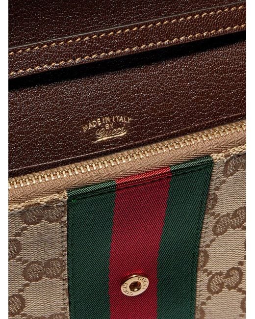 Gucci Multicolor Orsebit Web Wallet With Strap