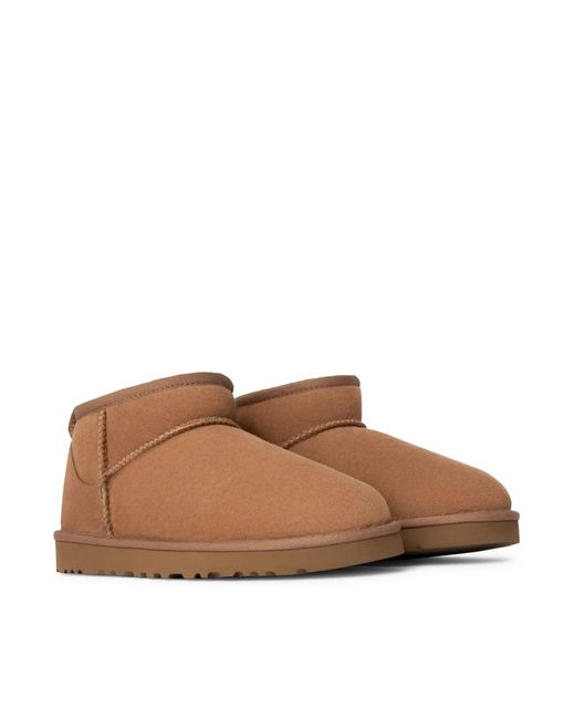 Ugg Brown Classic Ultra Mini Ankle Boots for men