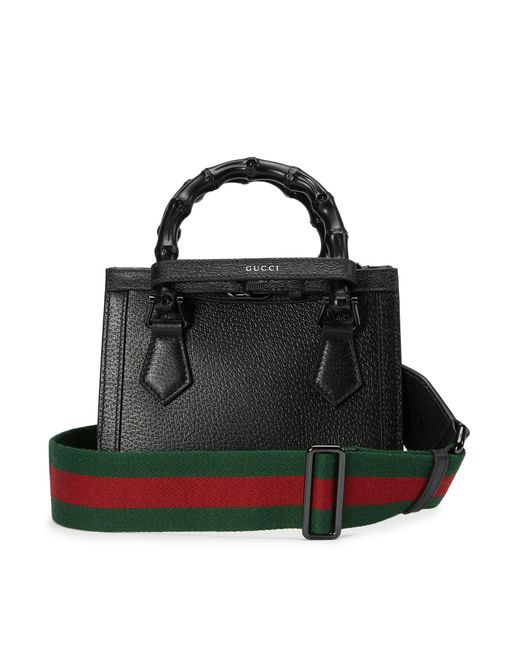 Gucci Black Diana Mini Shopping Bag