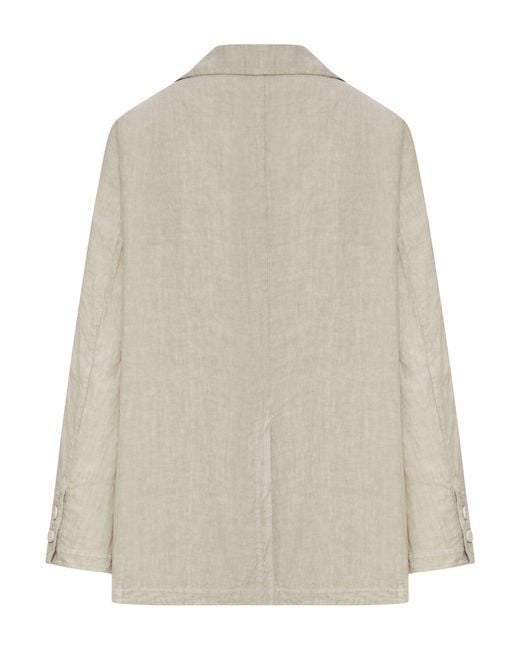 Transit White Single-breasted Linen Jacket