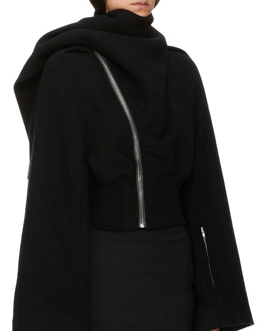 Rick Owens Blue Bomber Scarf Flight