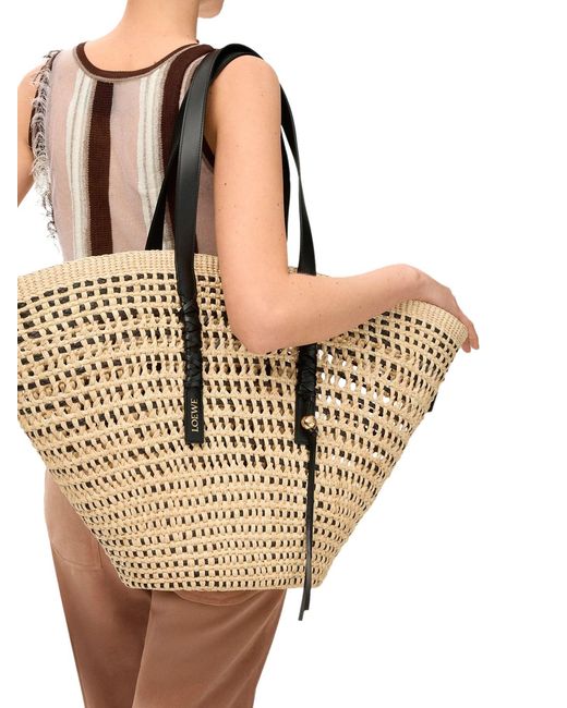 Loewe Natural X Paula's Ibiza Large Braid Basket Bag