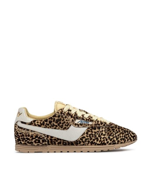 Autry Brown Windspin Suede Sneakers