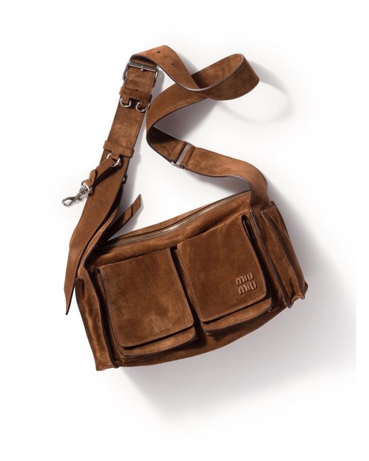 Miu Miu Brown Utilitaire Shoulder Bag