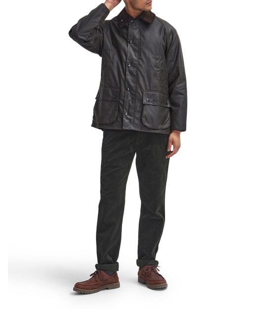 Barbour Black Bedale Waxed Jacket for men