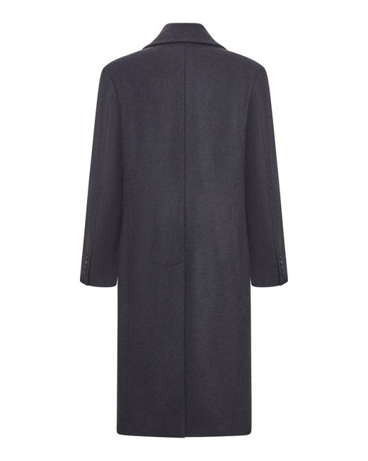 Cappotto doppiopetto herringbone di Hevò in Blue da Uomo