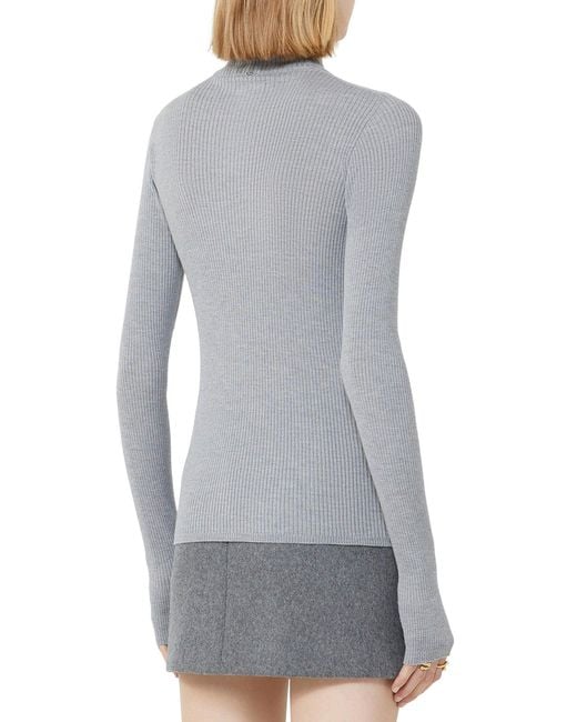 Sportmax Gray Niagara Wool Sweater