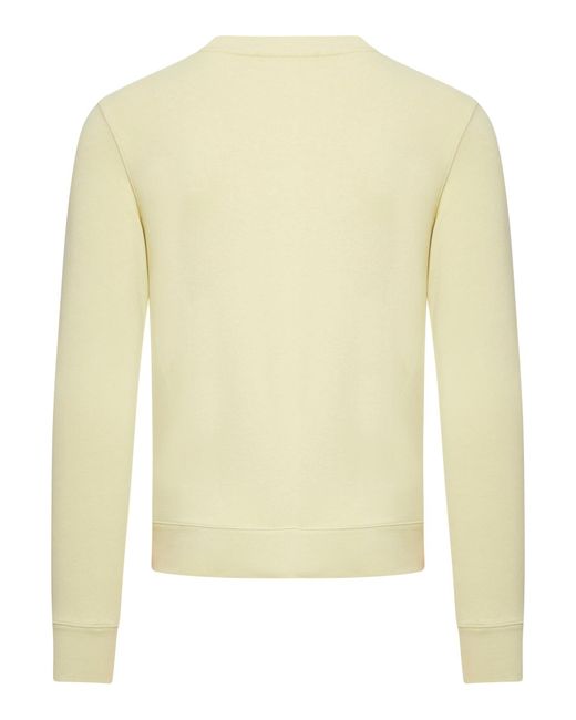Maison Kitsuné Yellow Fox Head Patch Regular Sweatshirt for men