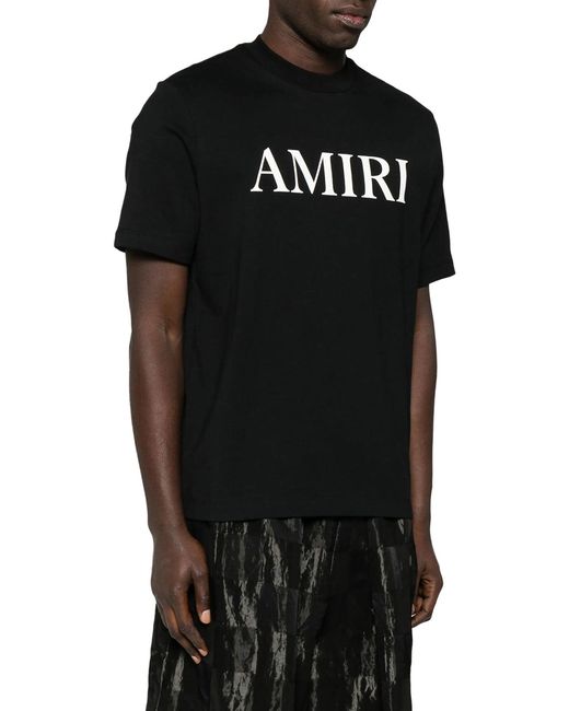 Amiri Black Core Logo Tee for men