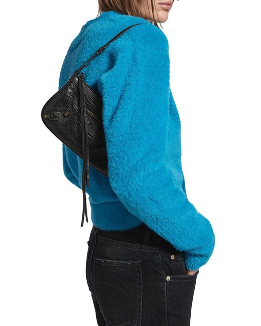 Balenciaga Black Le City Clutch With Shoulder Strap