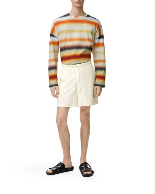 Loewe White X Paula's Ibiza Fluid Lyocell Shorts for men