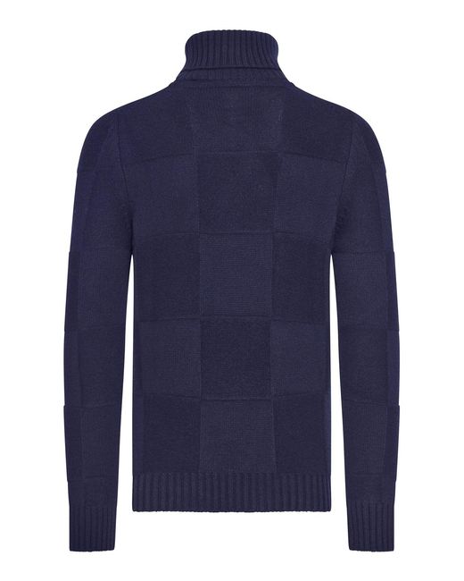 Nome G Blue Turtleneck Sweater for men