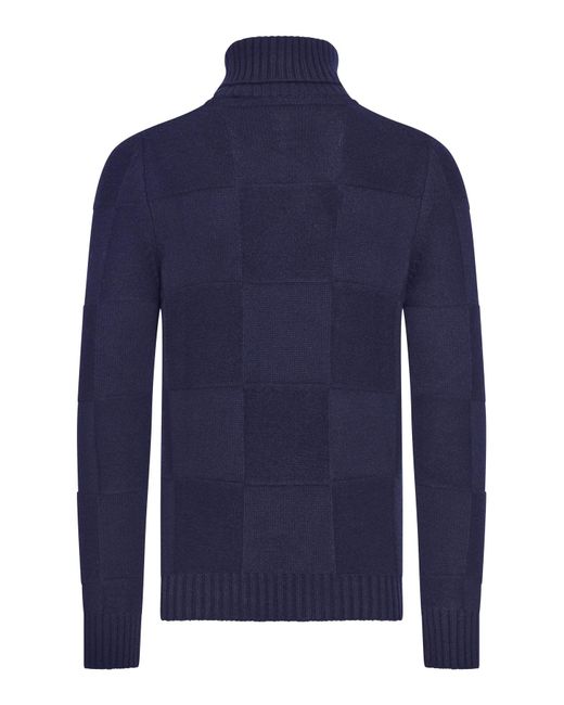 Nome By Gransasso Blue Turtleneck Sweater for men