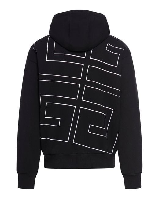 Givenchy Blue 4g Boxy Fit Hoodie In Fleece for men