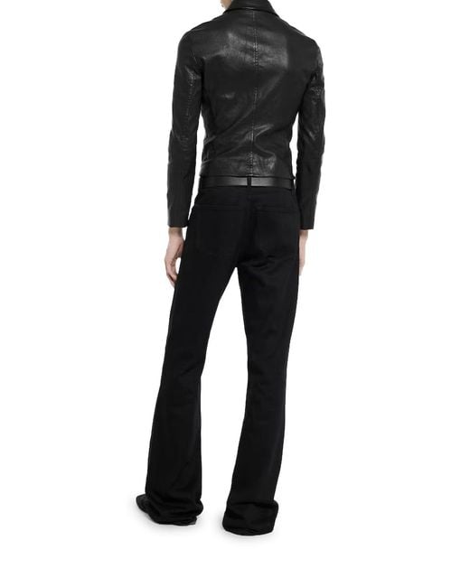 Gucci Blue Washed Stretch Nappa Leather Jacket for men