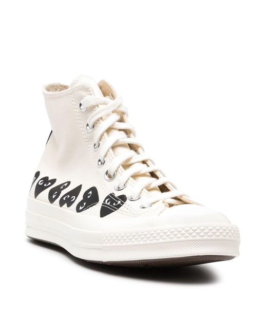 COMME DES GARÇONS PLAY White Sneakers Shoes for men