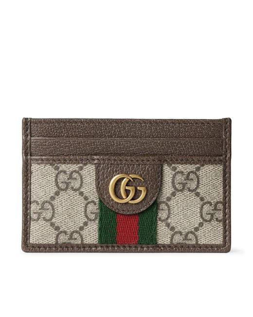 Gucci Brown Ophidia Card Holder for men