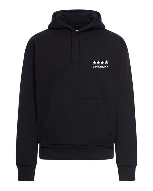 Givenchy Blue 4g Boxy Fit Hoodie In Fleece for men