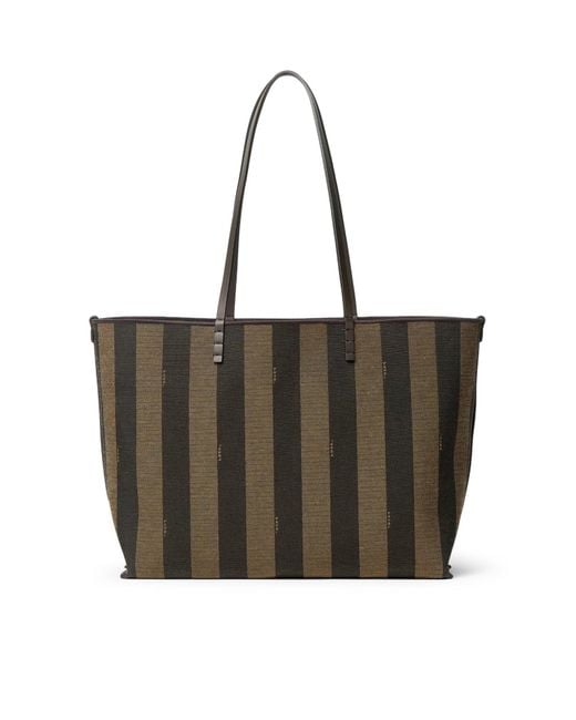 Fendi Brown Roll Medium Shopper