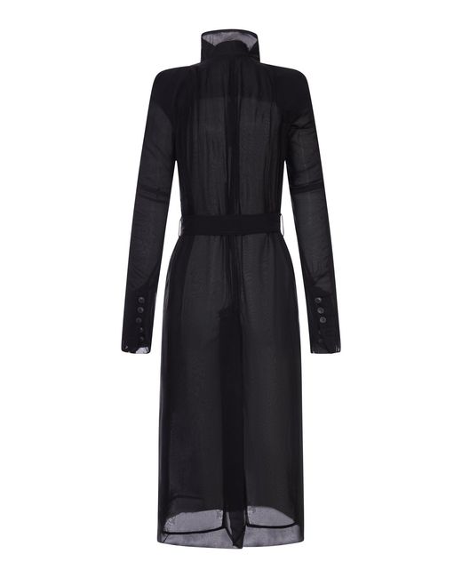 Rick Owens Black Maria Trench Coat