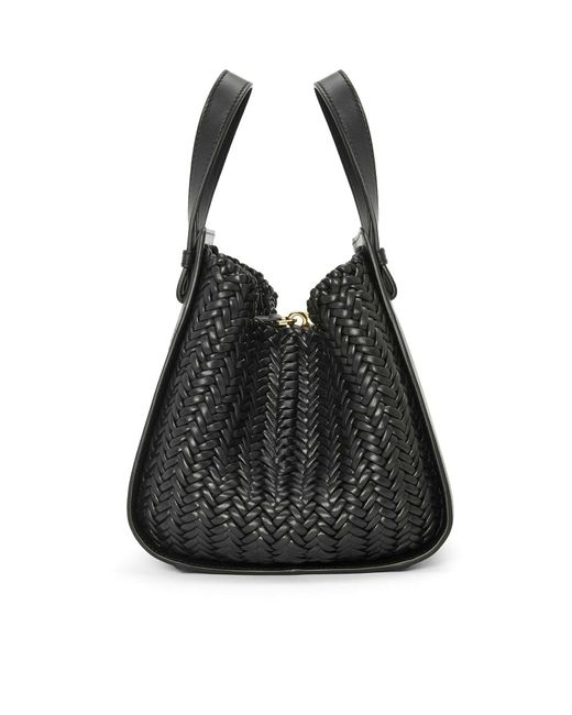 Loewe Black Compact Hammock Bag In Calfskin