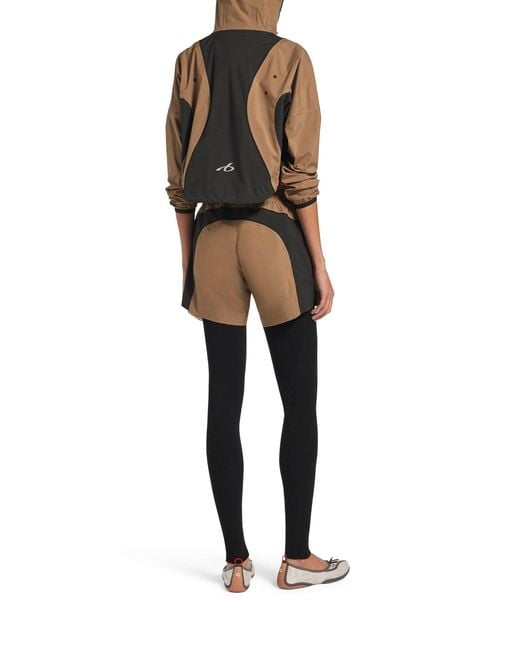 Balenciaga Brown Techwear Shorts In Soft Technical Fabric