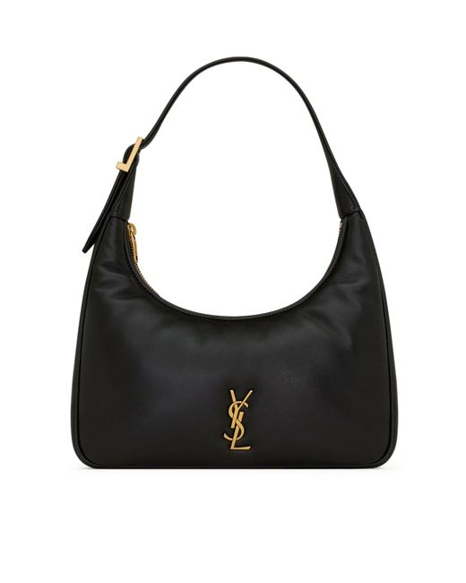 Saint Laurent Black Calypso Mini Hobo Bag