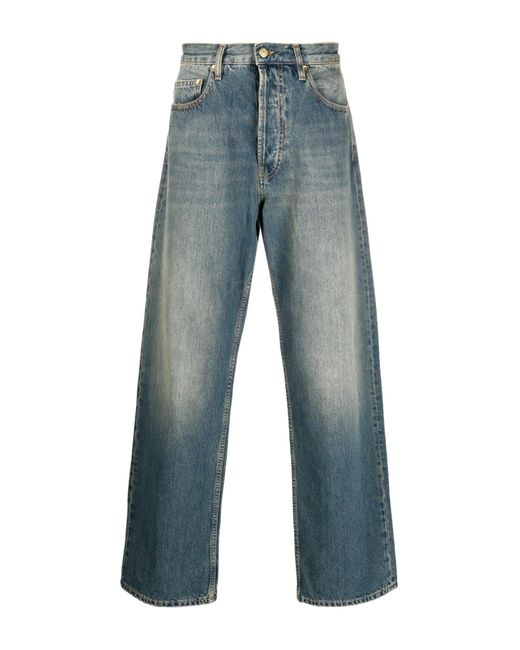 Jeans dritti con effetto schiarito di Golden Goose Deluxe Brand in Blue da Uomo