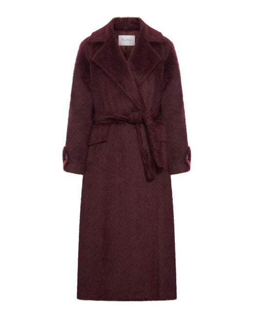 Max Mara Red Fur Coat "Albata"