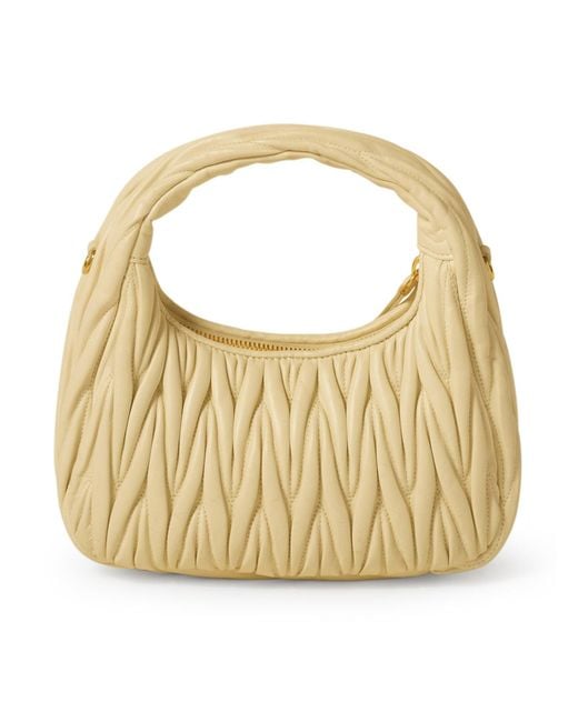 Miu Miu Metallic Wander Hobo Bag