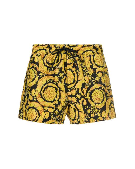 versace yellow shorts