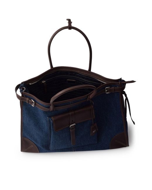 Prada Blue Bonnie Shopping Bag for men