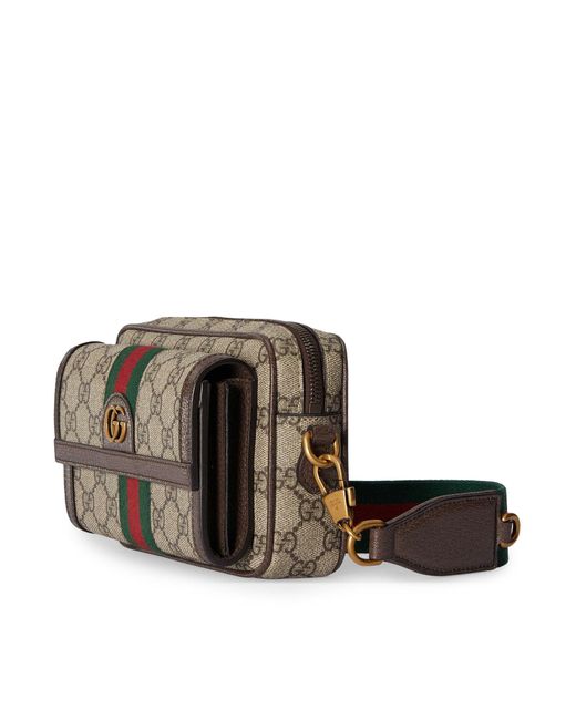 Gucci Brown Ophidia Mini Bag Gg for men