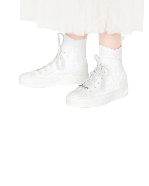 Dior Mid-high Sneakers Walk `n` Dior in White | Lyst