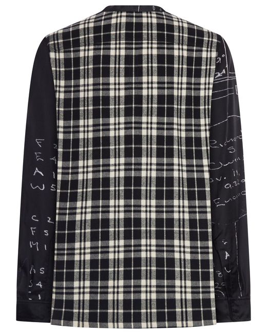 Rick Owens Black Larry Shirt With Graphic Print for men