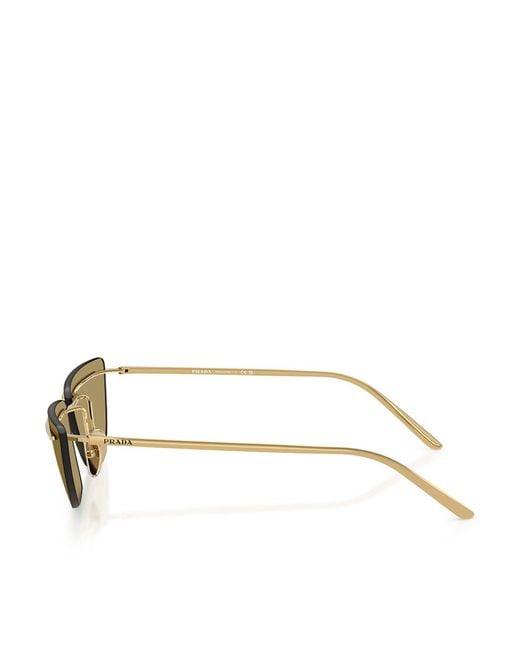 Prada Metallic Cat-Eye Sunglasses