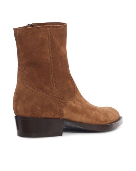 Buttero Brown Santomato Suede Boots for men