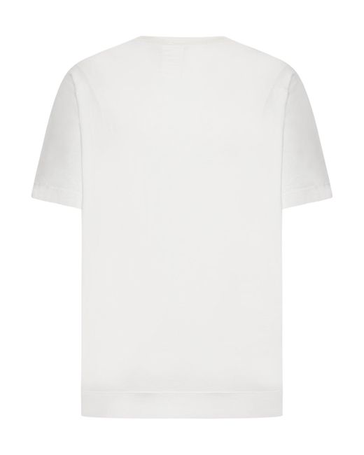 T-shirt in jersey di cotone di Transit in White da Uomo