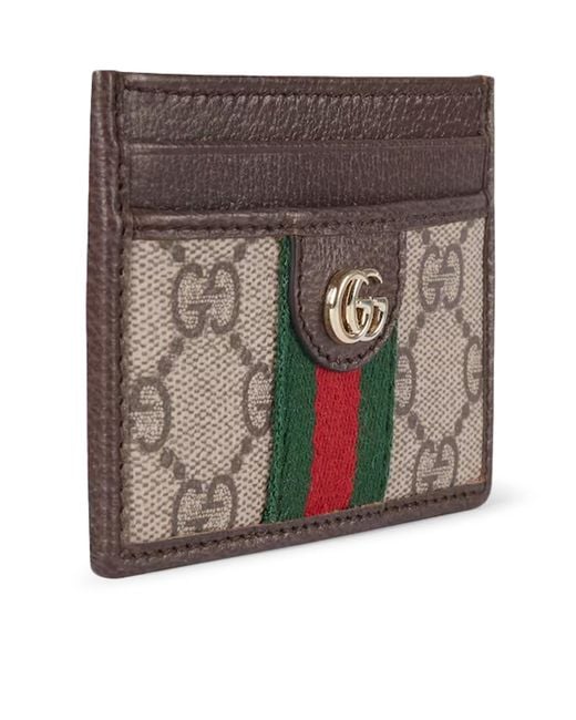 Gucci Brown Ophidia Card Holder