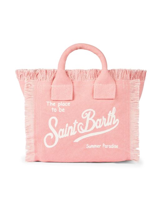Mc2 Saint Barth Vanity Canvas Mini Pink Shoulder Bag